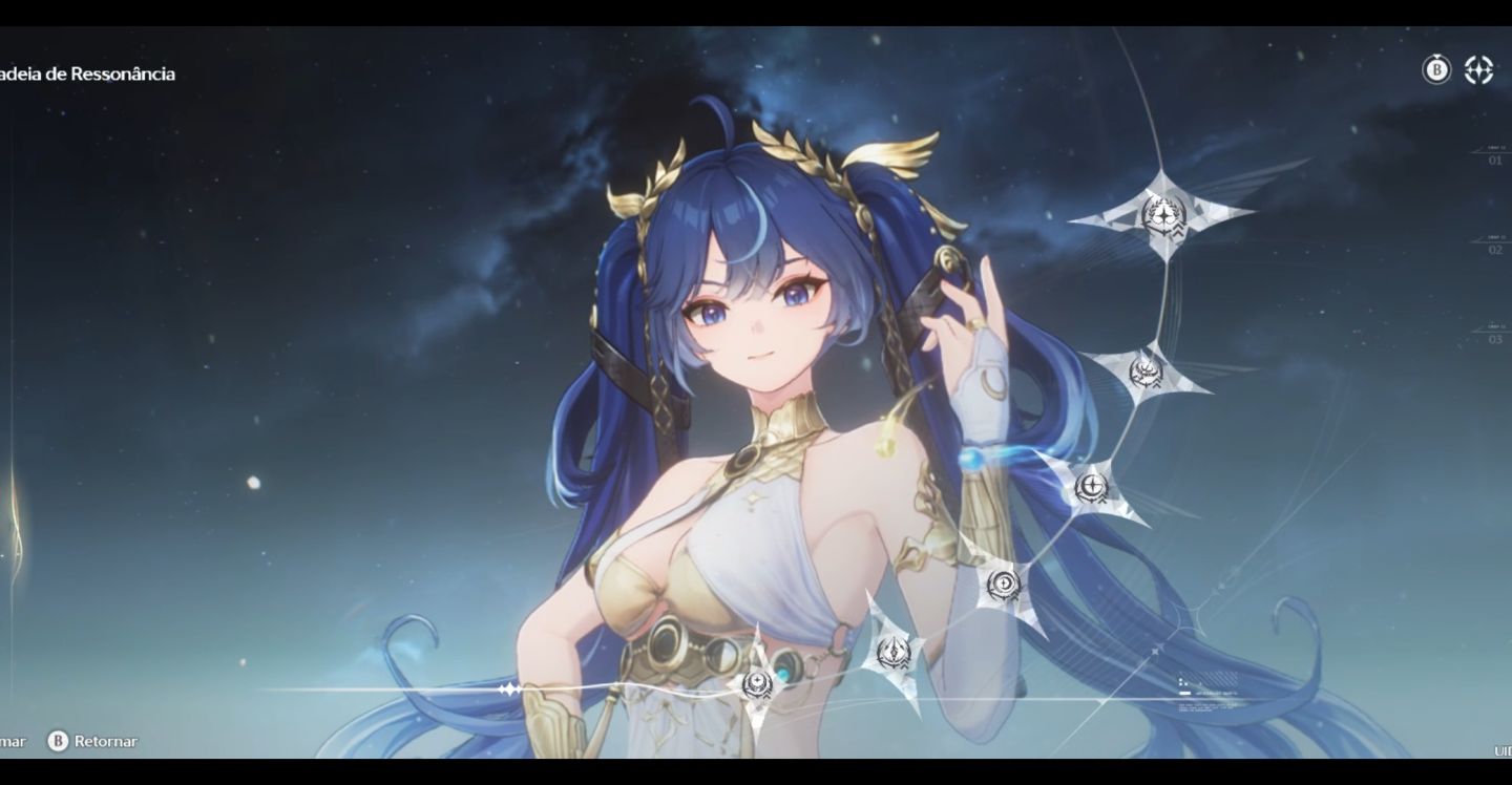 Conta Wuthering Waves com personagens limitados.