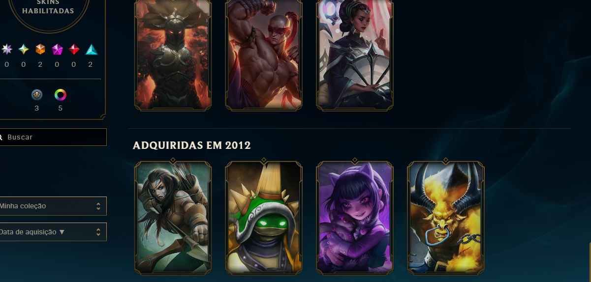 CONTA LEAGUE OF LEGENDS - RAMMUS REI - 23 SKINS - FULL ACESSO - UNICA BRASILEIRA