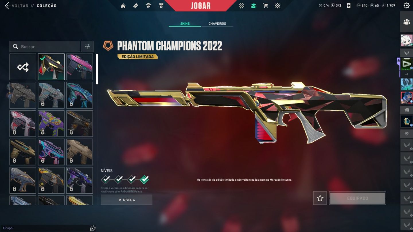 Conta Valorant BETA BR | Champions 2022 + Skins Raras | Full Acesso
