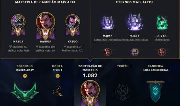 Conta LV 987 (criada em 2016) + 257k EA, 260 skins.