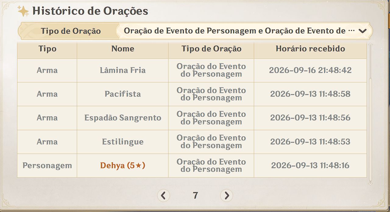 Conta Genshin Impact e StarRail - Ar56 Varka, Durin, Furina, Yae e Garantido