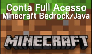 Conta Minecraft Full Acesso Bedrock e Java | 4Letter com 2 Capas de brinde