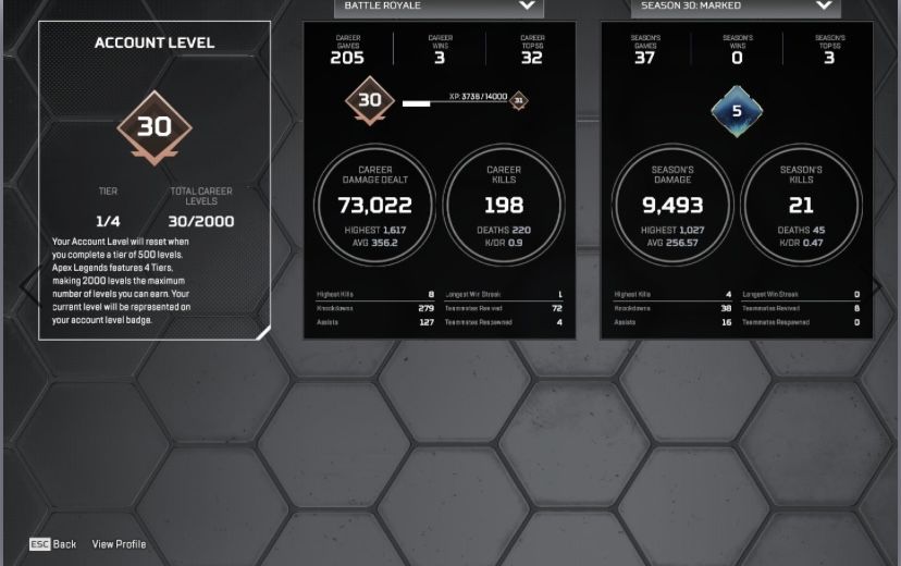 CONTA APEX LEGENDS LVL 30 COM 1 HEIRLOOM UNIVERSAL E RANKED LIBERADA