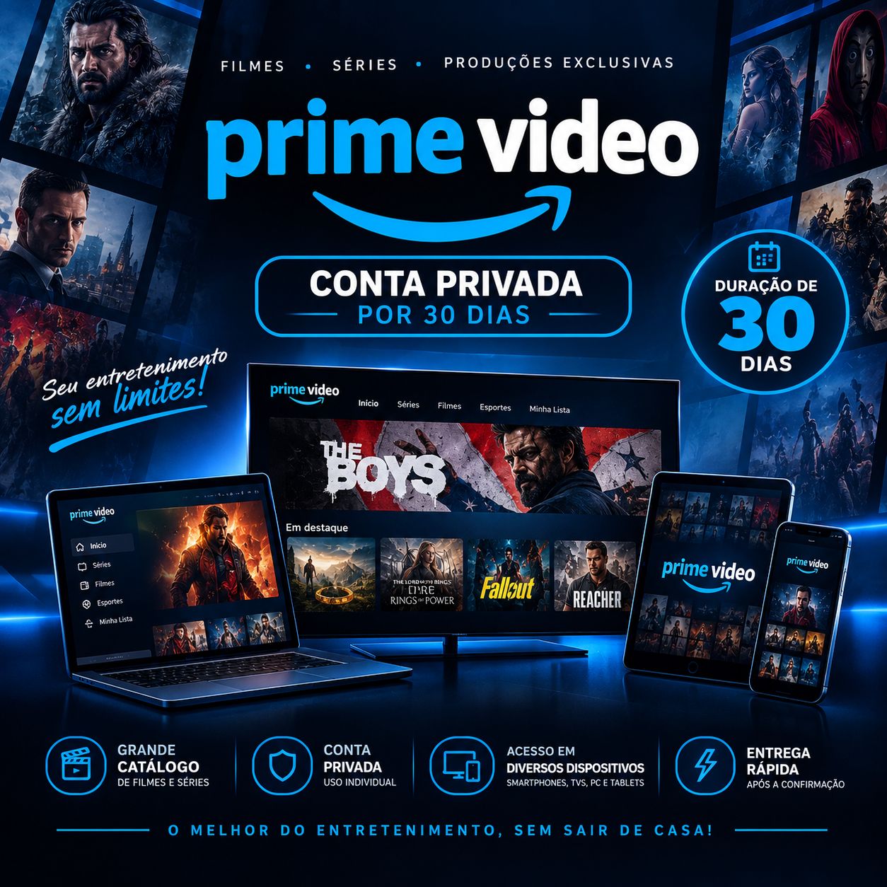 PRIME VIDEO CONTA PRIVADA POR 30 DIAS