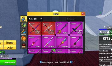 Conta blox fruit com Kitsume e sanguine art !!!