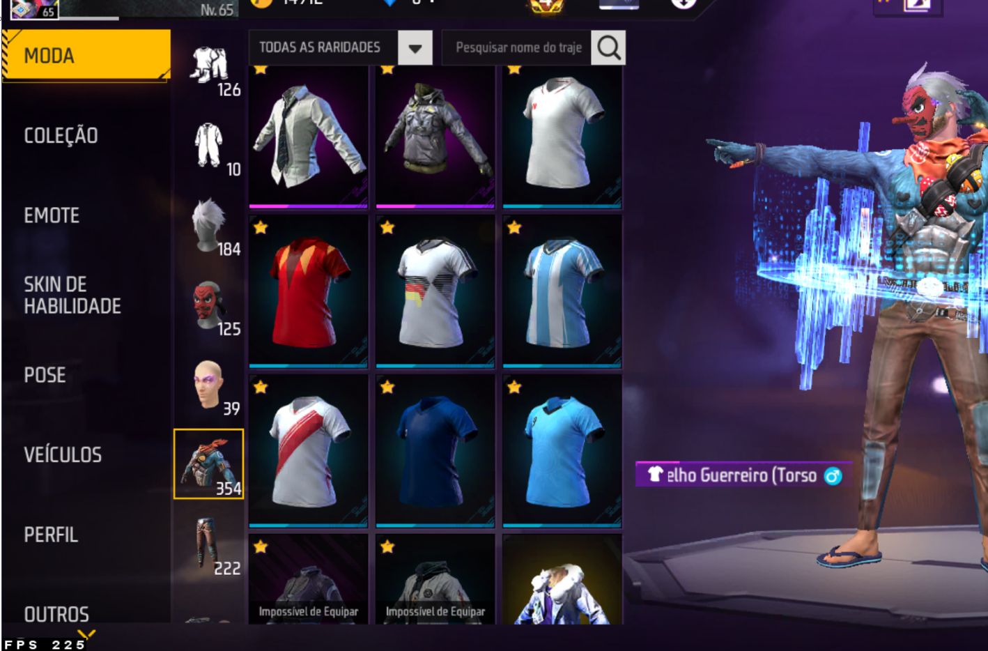 Conta free fire dois punhos full acess
