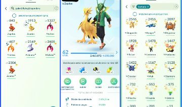 CONTA POKÉMON GO LVL 62, TODAS AVES DE GALAR, 182 LENDÁRIOS, 285 SHINYS E MAIS