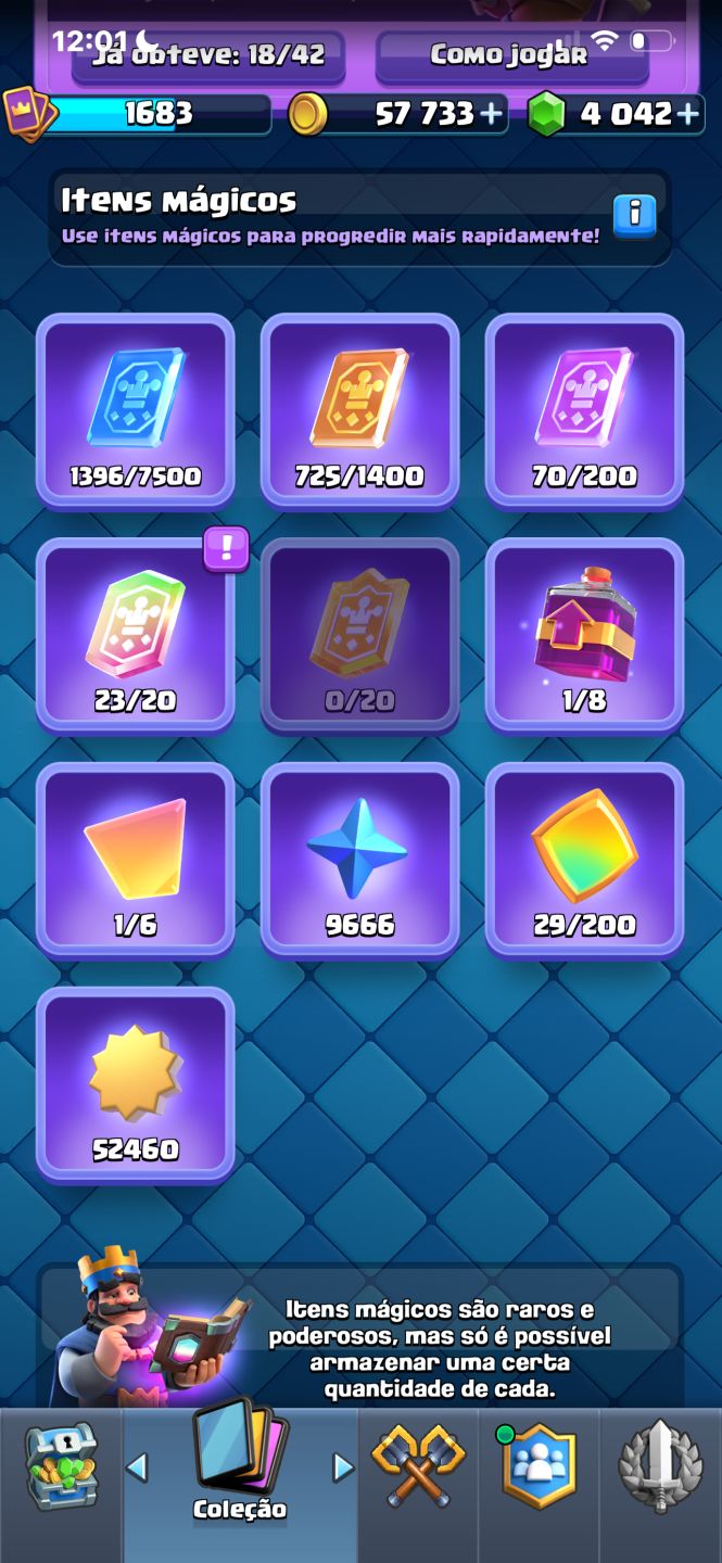 CONTA CLASH ROYALE 14K