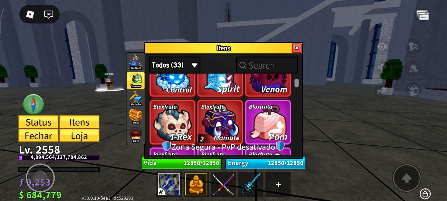 Conta de Blox Fruits Mink V4