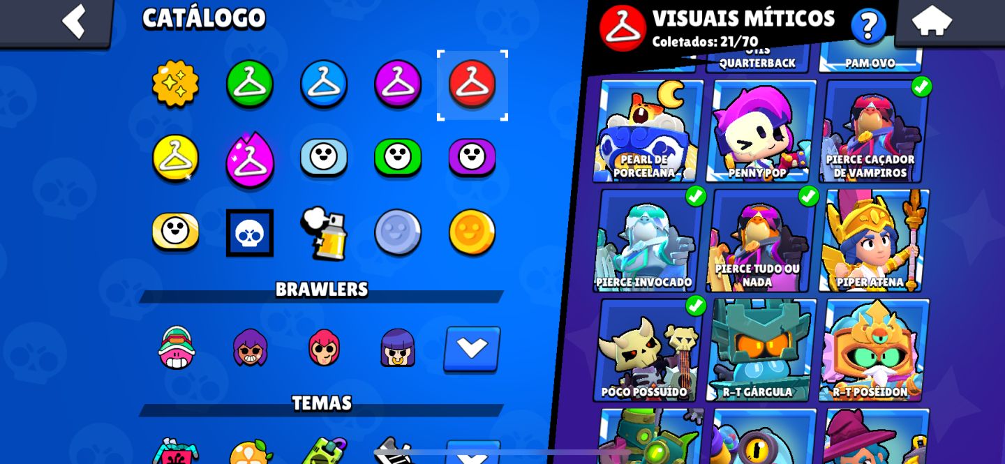 1x Conta Brawl Stars 47k+ Fang furioso e muito mais raridades!