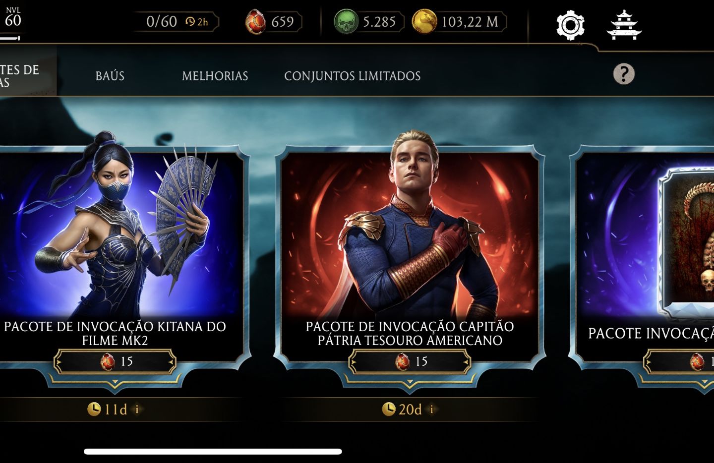 Mortal Kombat Mobile Conta Pro (IOS)