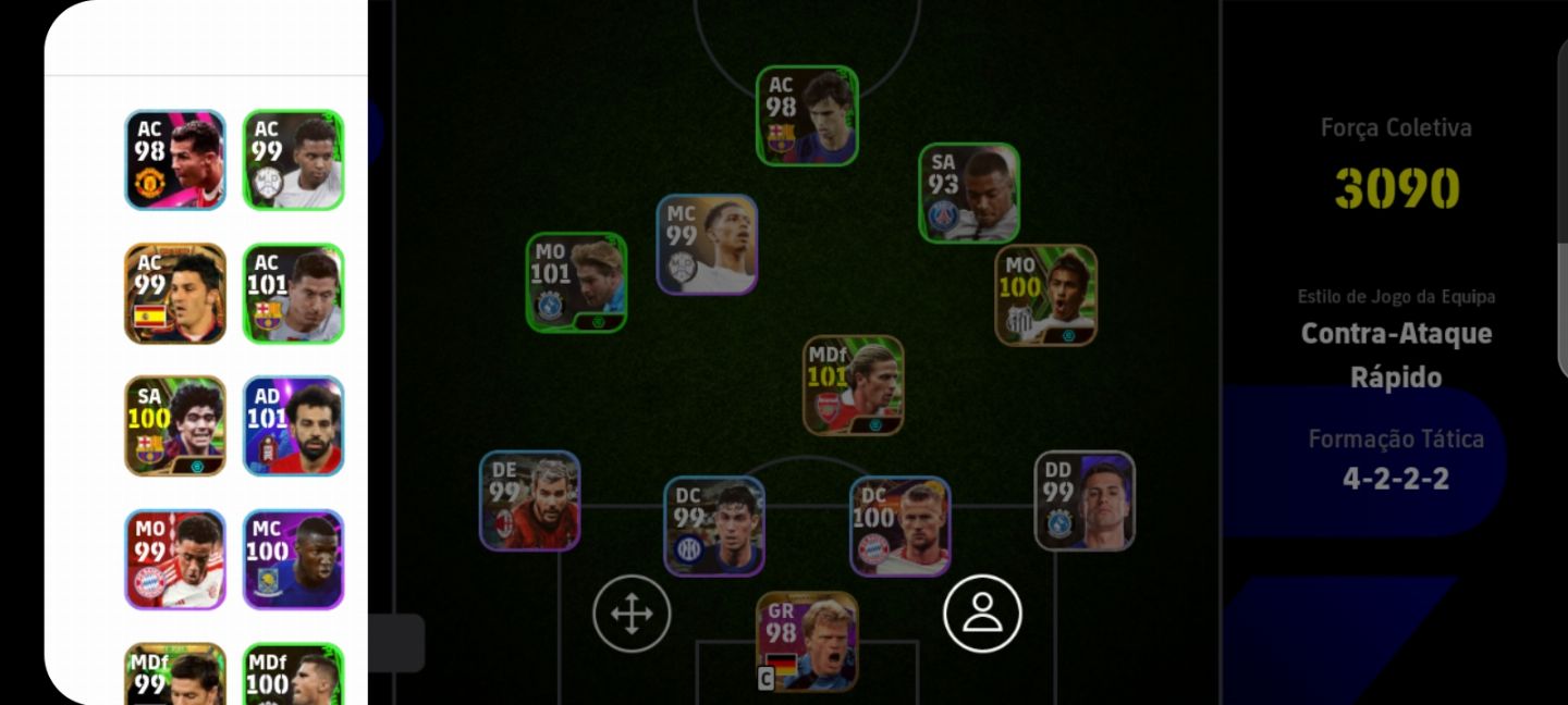 Conta efootbal mobile (olhe a descrição)