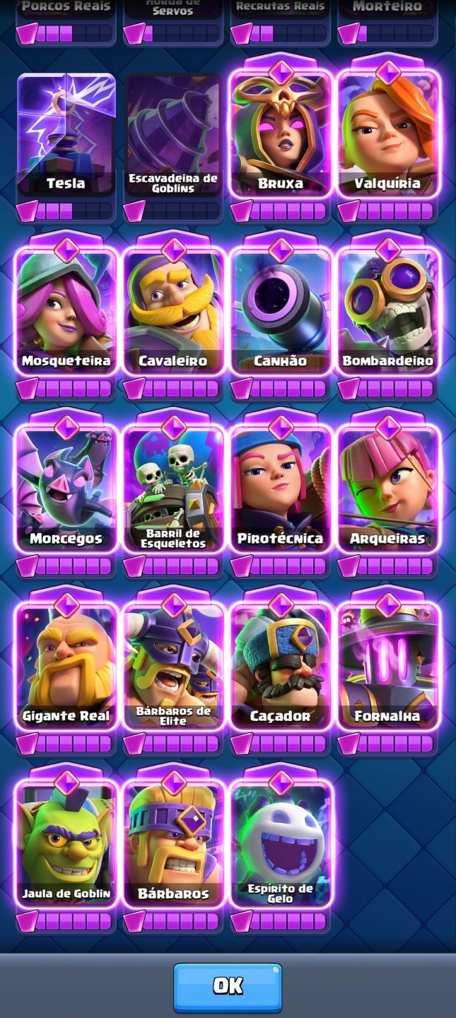 CONTA CLASH ROYALE-13.5k TROFÉUS| ARENA 32 | 17 EVOLUÇÕES | 9 HERÓIS | NÍVEL 16