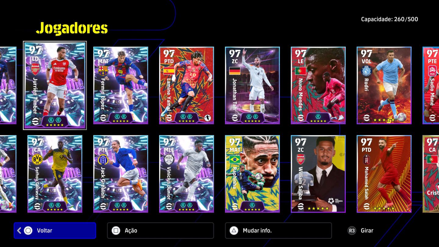 Conta Efootball Playstation ( Messi 110 Over e +)