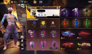 Conta free fire gemada com primeiro terceiro sexto setimo passe ragnarok prime 8