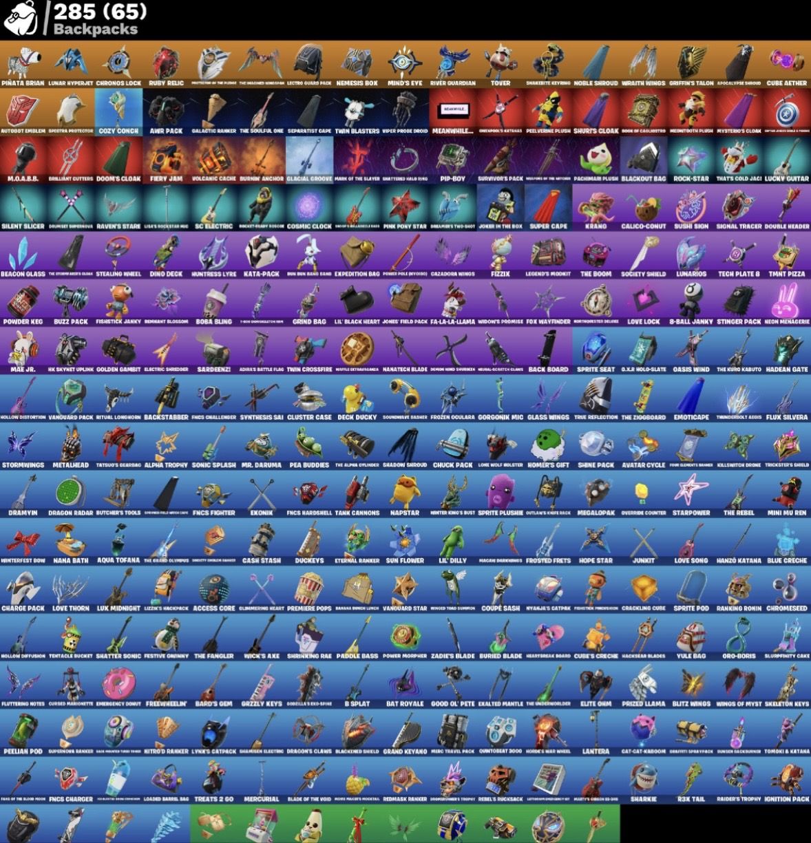 CONTA DE FORTNITE COM 168 SKINS 265 PICARETAS E SKINS COMO LARA CROFT