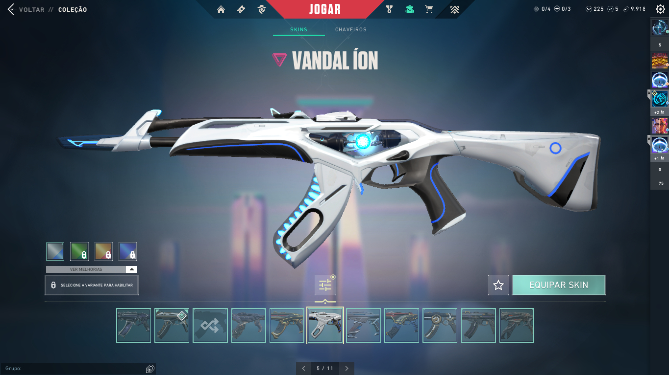 CONTA VALORANT 2.4K GASTOS, 15 SKINS DE VANDAL, 4 FACAS