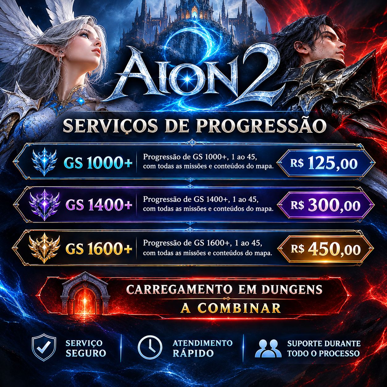 AION 2 SERVIÇOS DE PROGRESSÃO
