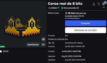 COROA 8 BIT (ROBLOX)