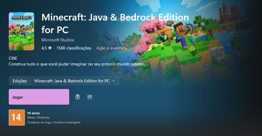 Minecraft Java + Bedrock | Full Acesso | Entrega Rápida
