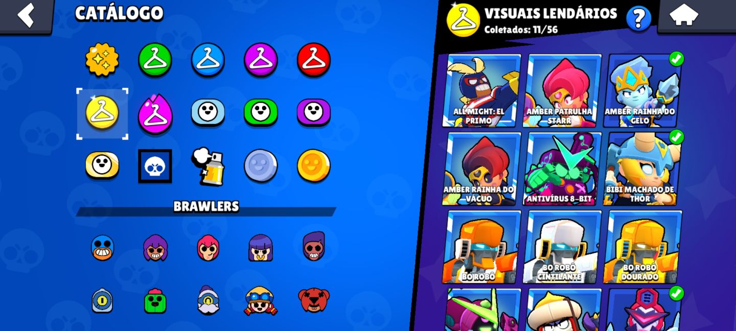 CONTA END GAME BRAWL STARS - 62K+ TROFÉUS (TODOS OS BRAWLERS + SKINS RARAS) D