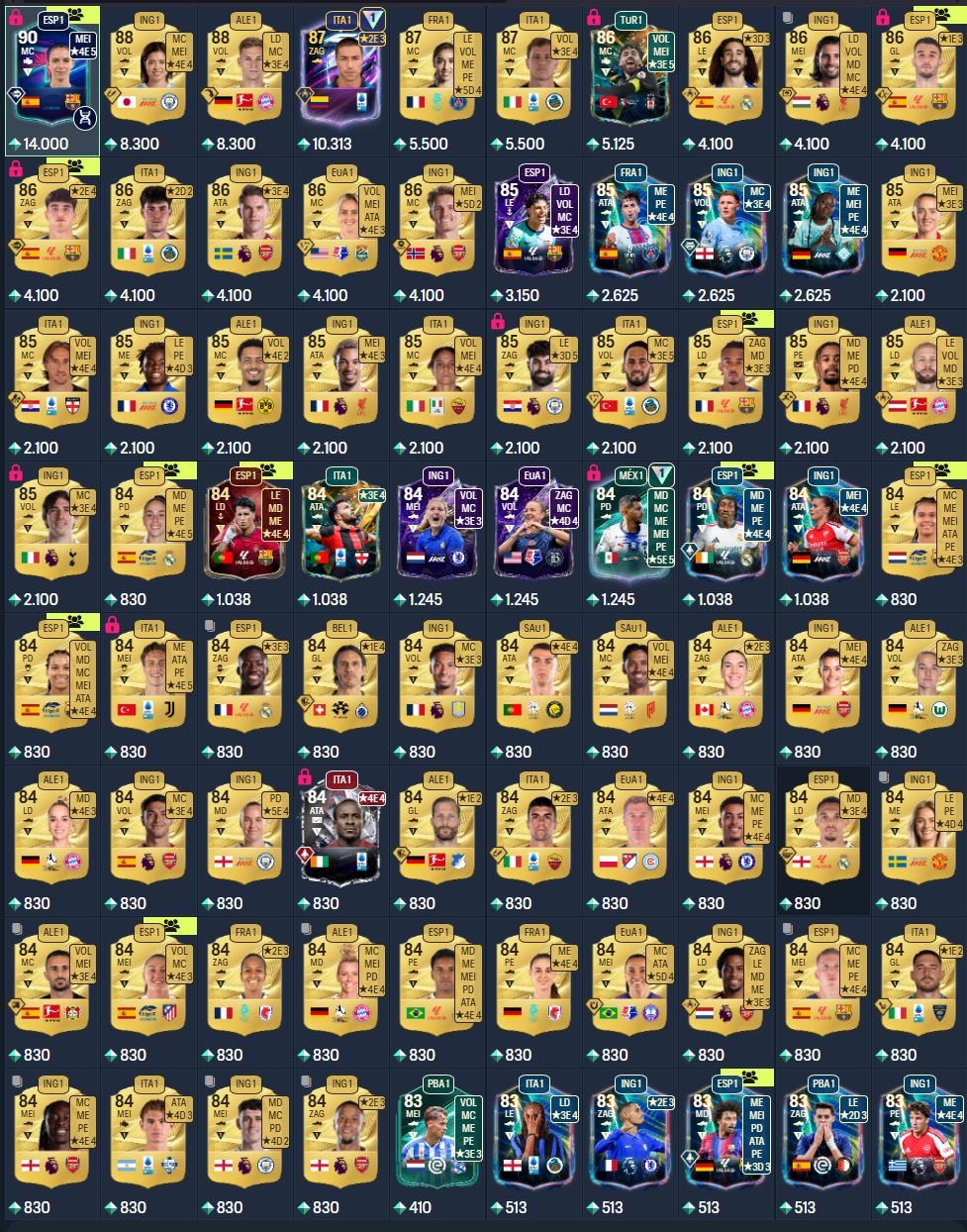 EAFC27 TIME META / AITANA, CANCELO RED PICK, CÓRDOBA HOLOGRÁFICO E + 500k coins