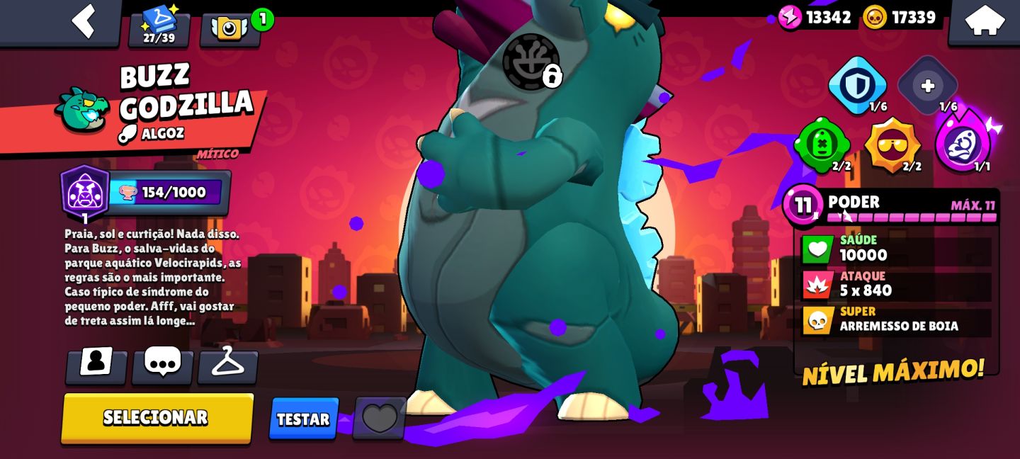 CONTA BRAWL STARS 31K DE TROFÉUS LOTADA DE SKIN