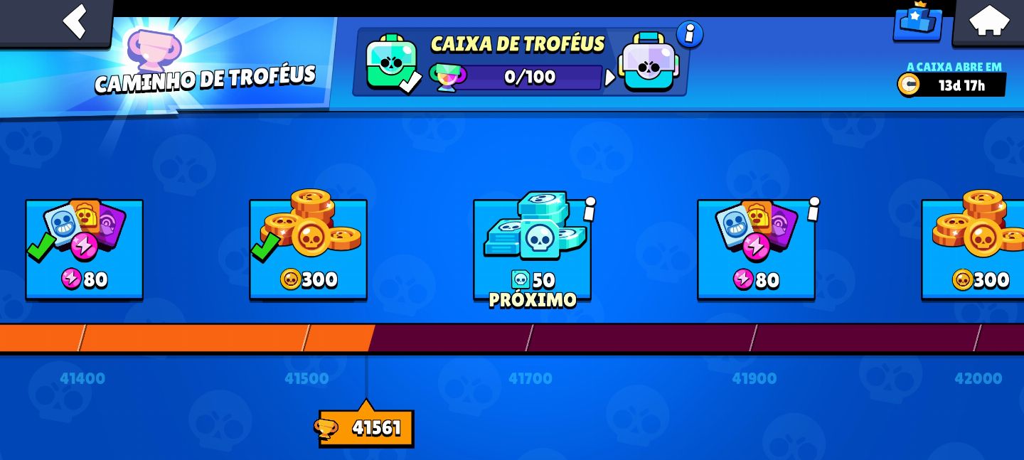 CONTA BRAWL STARS 101/105 BRAWLS