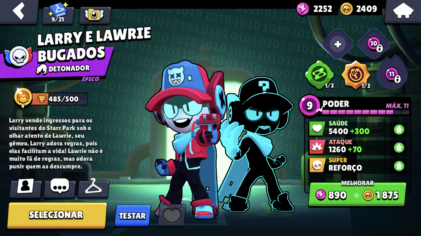 CONTA BRAWL STARS 88 BRAWLERS MUITO UPADA (OLHE DESCRIÇÃO)
