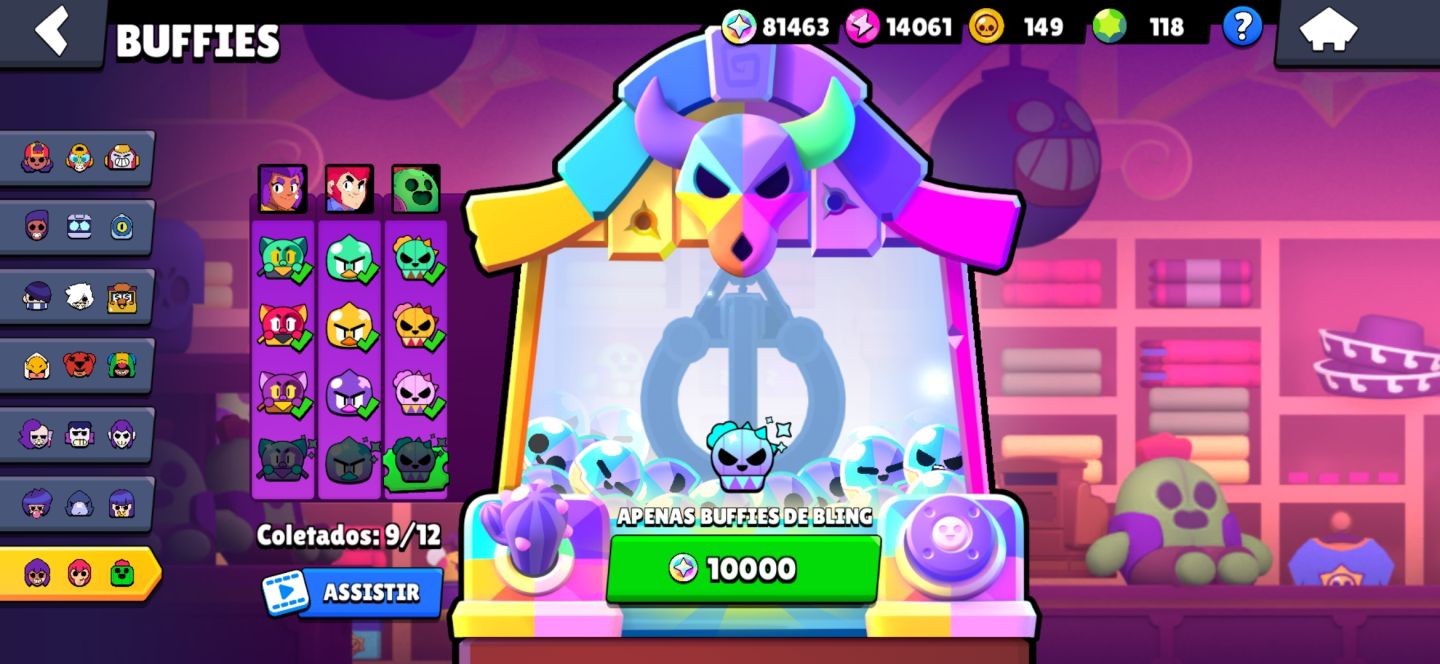 Conta de Brawl stars com todos os brawlers e full hipercaga e todos os buffet