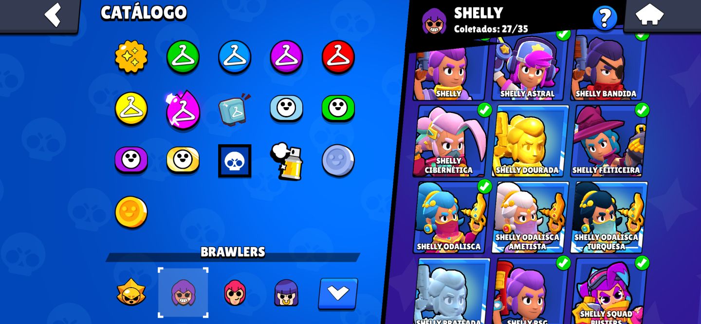 Conta brawl stars 2020 muitas skins lendarias e miticas e brawlers 11 com hiper