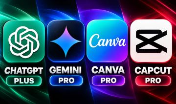 ChatGPT Plus | Canva Pro | CapCut Pro | Gemini + VEO 3 | Claude Pro | Leonardo