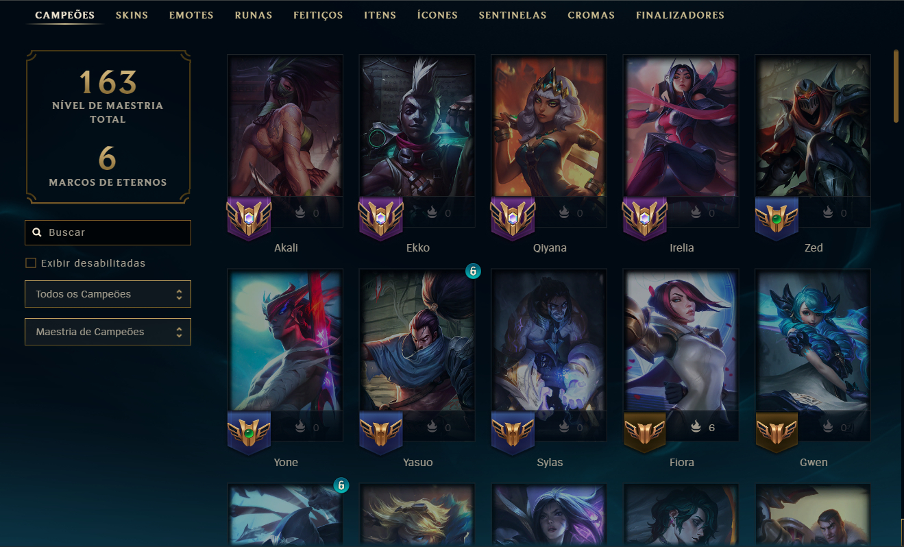 Conta Mestre 100lp 60% WR mmr alto