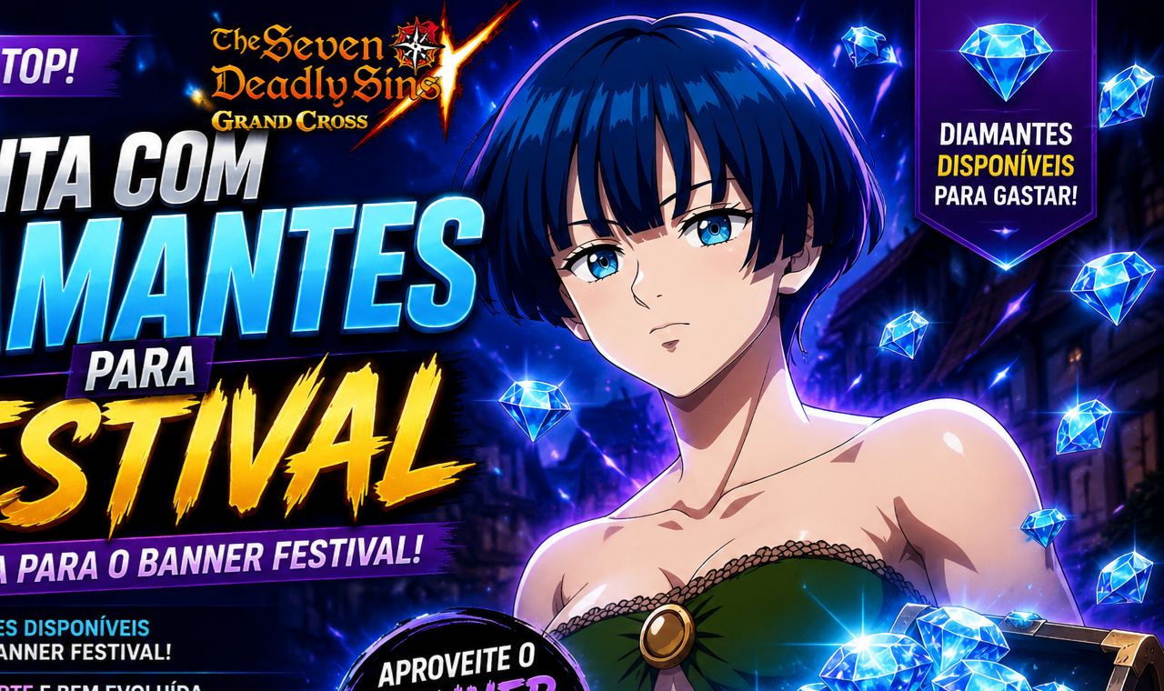 Conta com diamante para festival