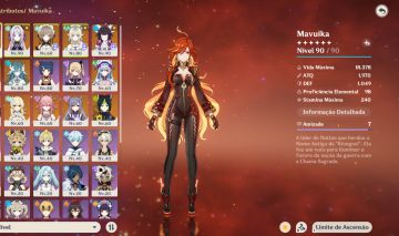 Genshin Impact AR 55 - 12 T5 Mavuika + assinatura & Sandrone + Assinatura