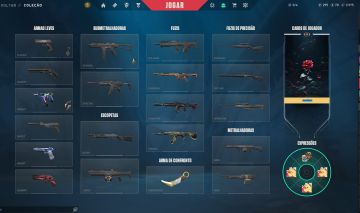 Conta VALORANT NV 85 | GOLD 3 (expirado) | SKIN DE FACA, VANDAL, PHANTOM E ETC