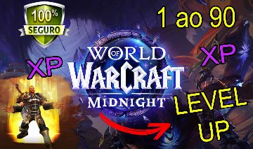 Level Up WoW Midnight + Campanha & Burning Crusade TBC Pandaria + Farm de Honra