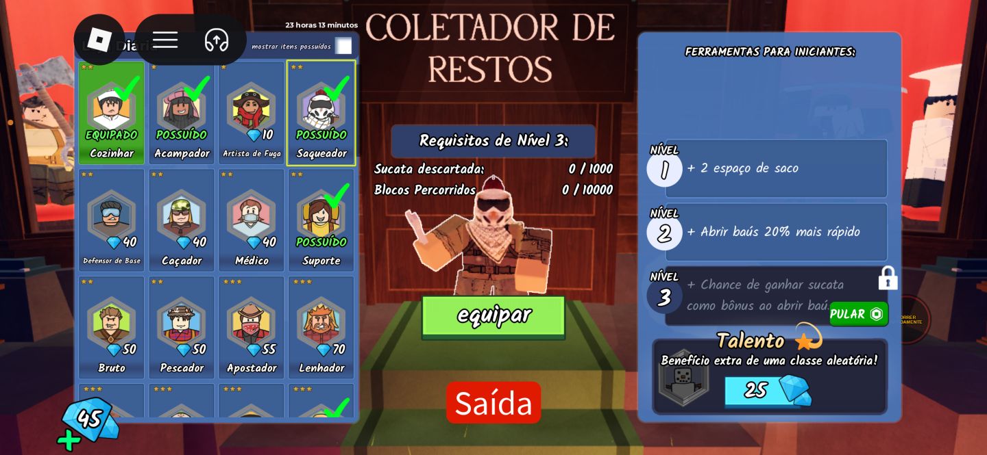 Conta com 1000 dias no 99 noites