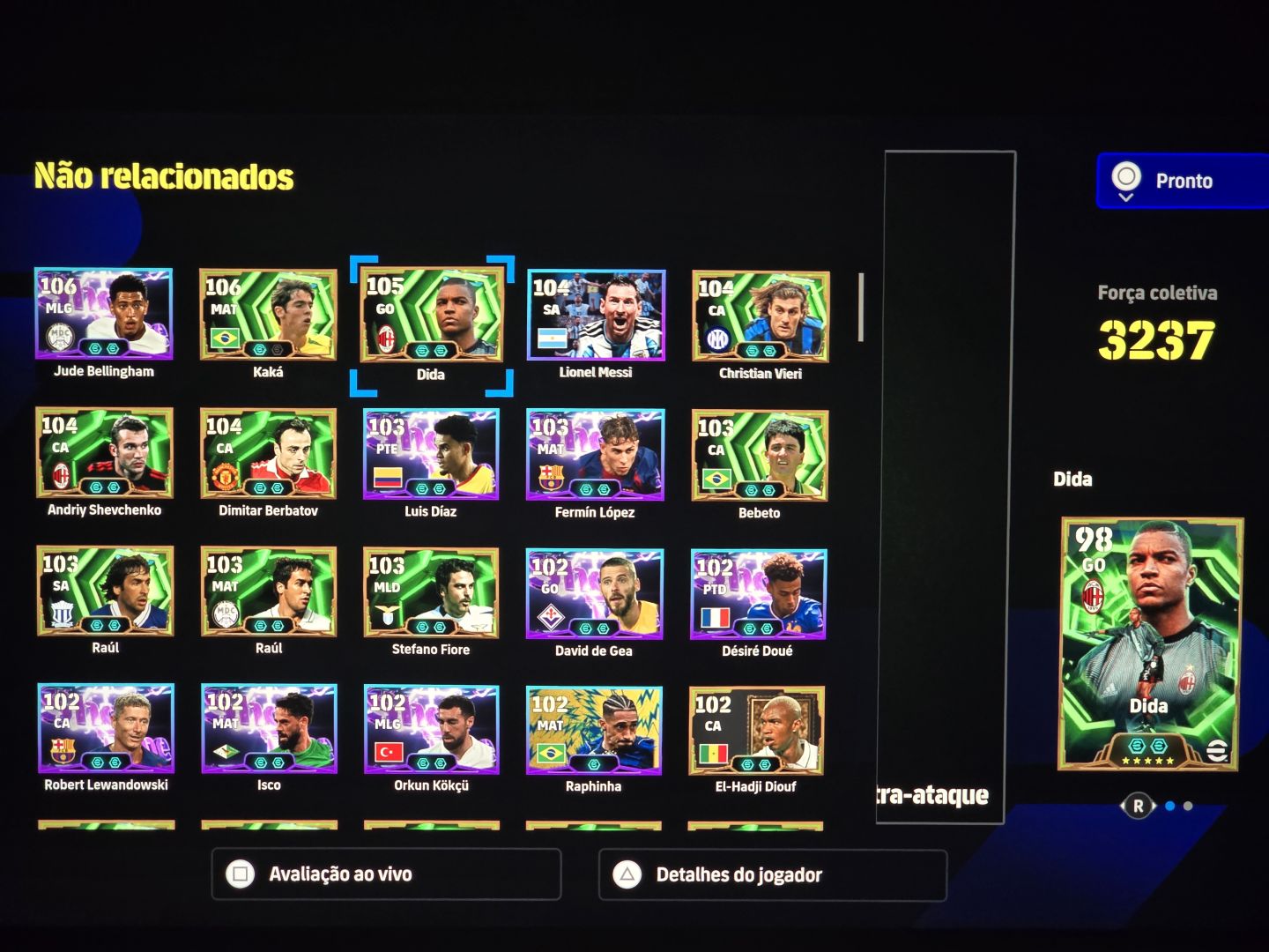 Messi + Mbappé + Cruyff + Adriano | Conta eFootball FC 3261