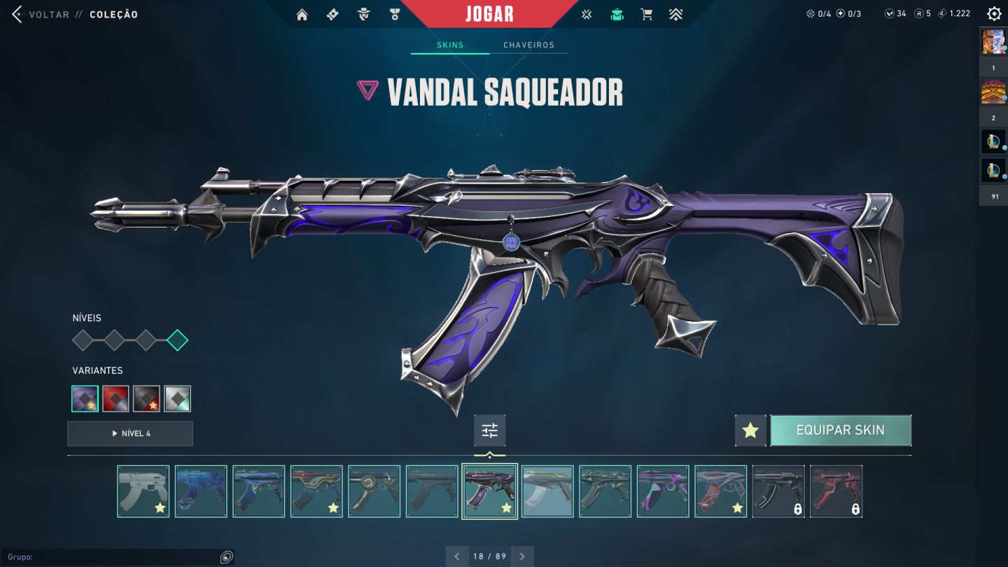 Conta Valorant - Rank Ouro 3