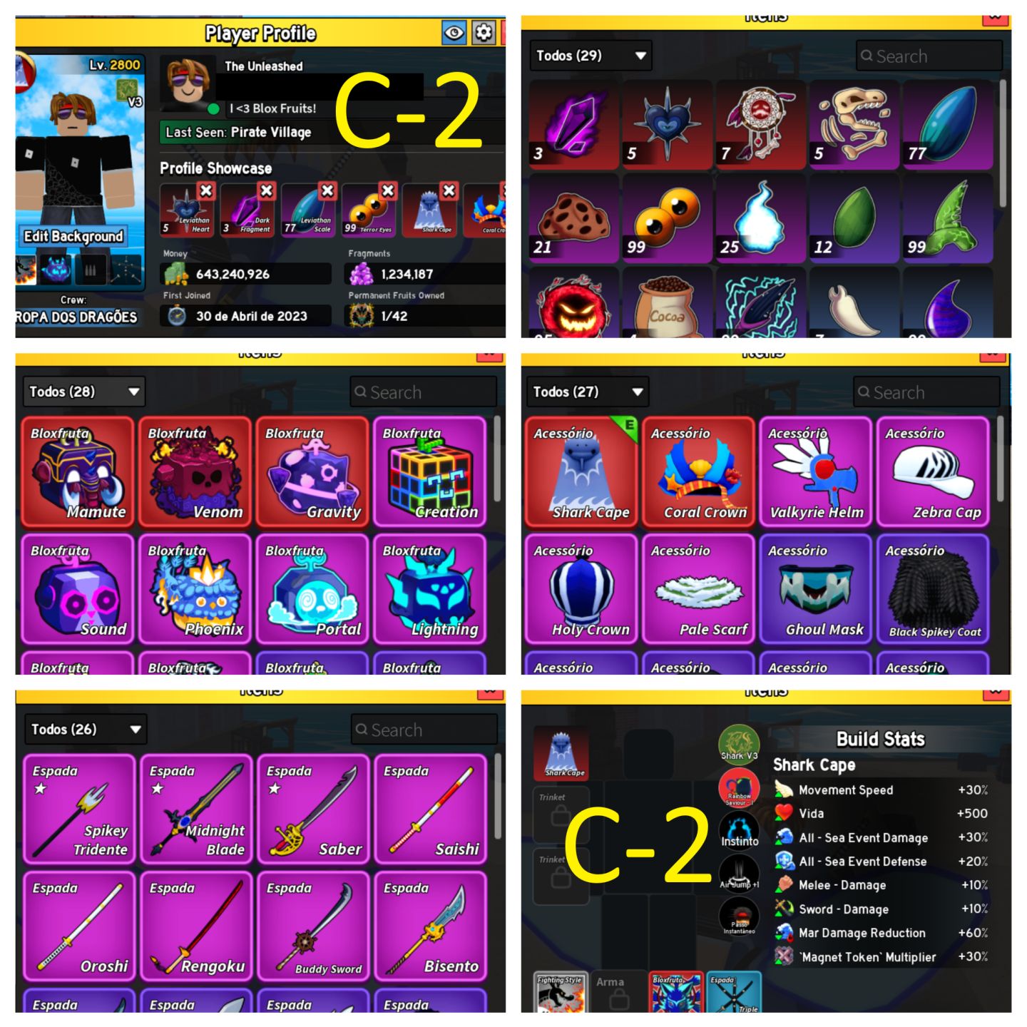 CONTAS COM 30M BOUNTY BLOX FRUIT