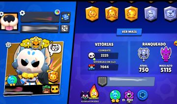 CONTA BRAWL STARS À VENDA | 286 SKINS | 35.839 TROFÉUS | 98/106 BRAWLERS