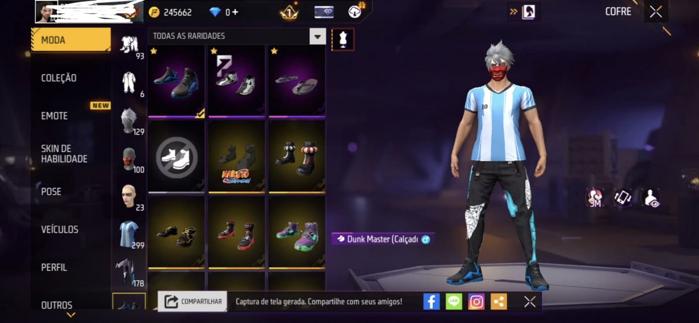 Conta de free fire antiga gemeda e varios itens antigos (PROMOÇÃO VENDA RAPIDA)