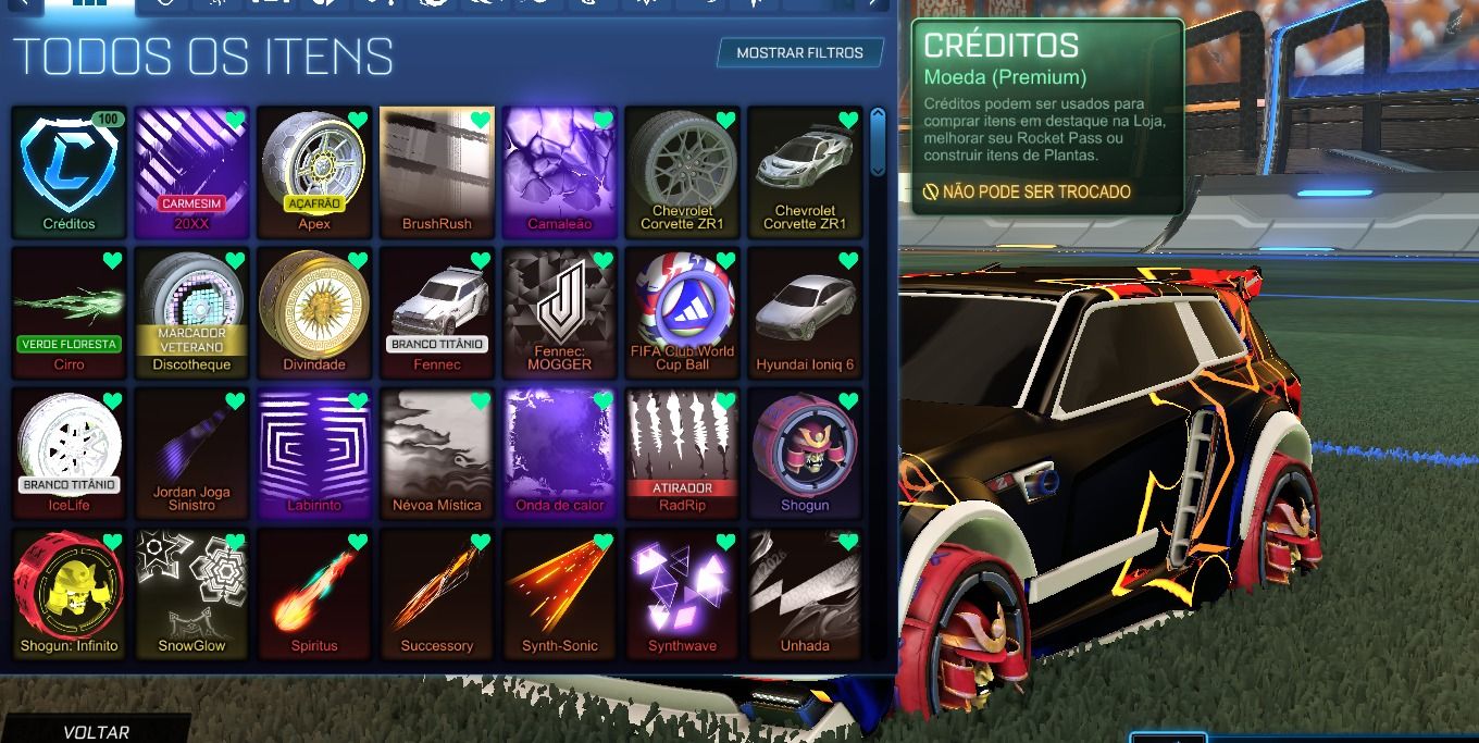 Conta Rocket League | Fennec Branco Titânio & Duelo de Dragões ENTREGA AUTOMÁTIC