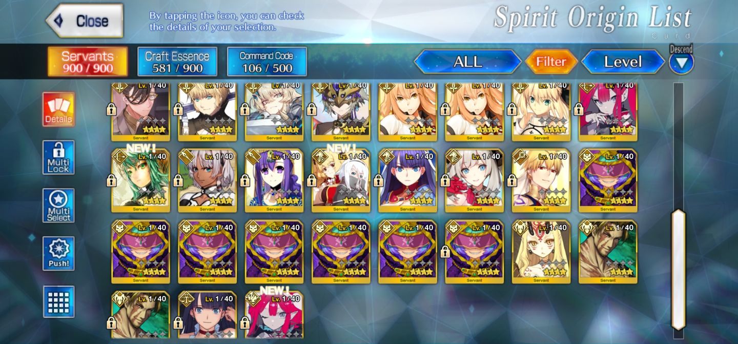Fate na | 32 Ssr +Nps | End Game