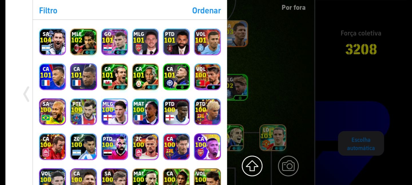 CONTA EFOOTBALL RARA 3210 DE FORÇA