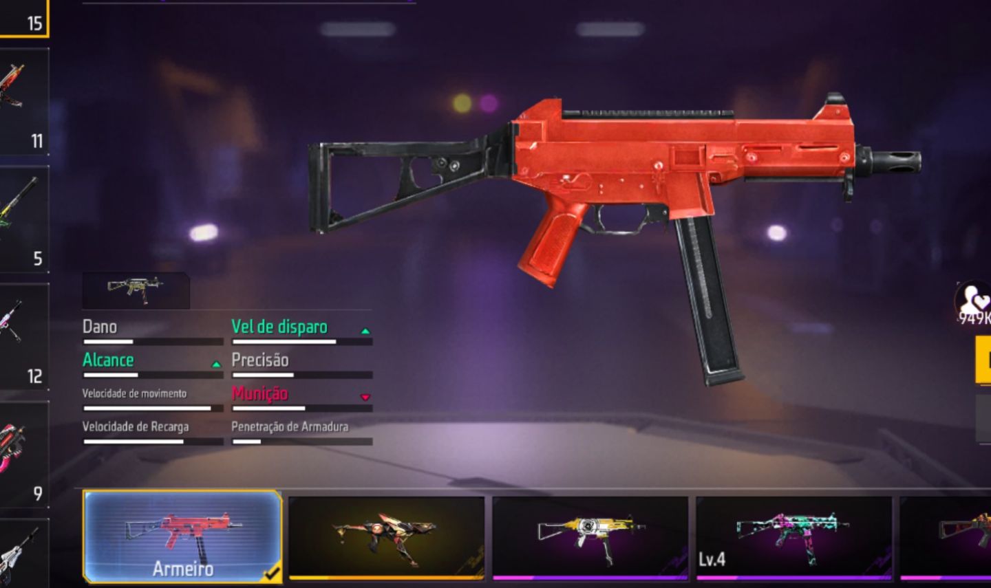 Conta level 75 com UMP Atributada e mais de 1000 roupas
