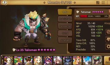 TALISMAN + TIANA + TESHAR - Summoners War - GGMAX