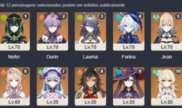 CONTA COM NEFER FURINA E DURIN