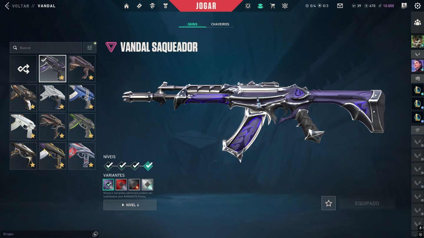 Conta Valorant (peak asc2) com skins